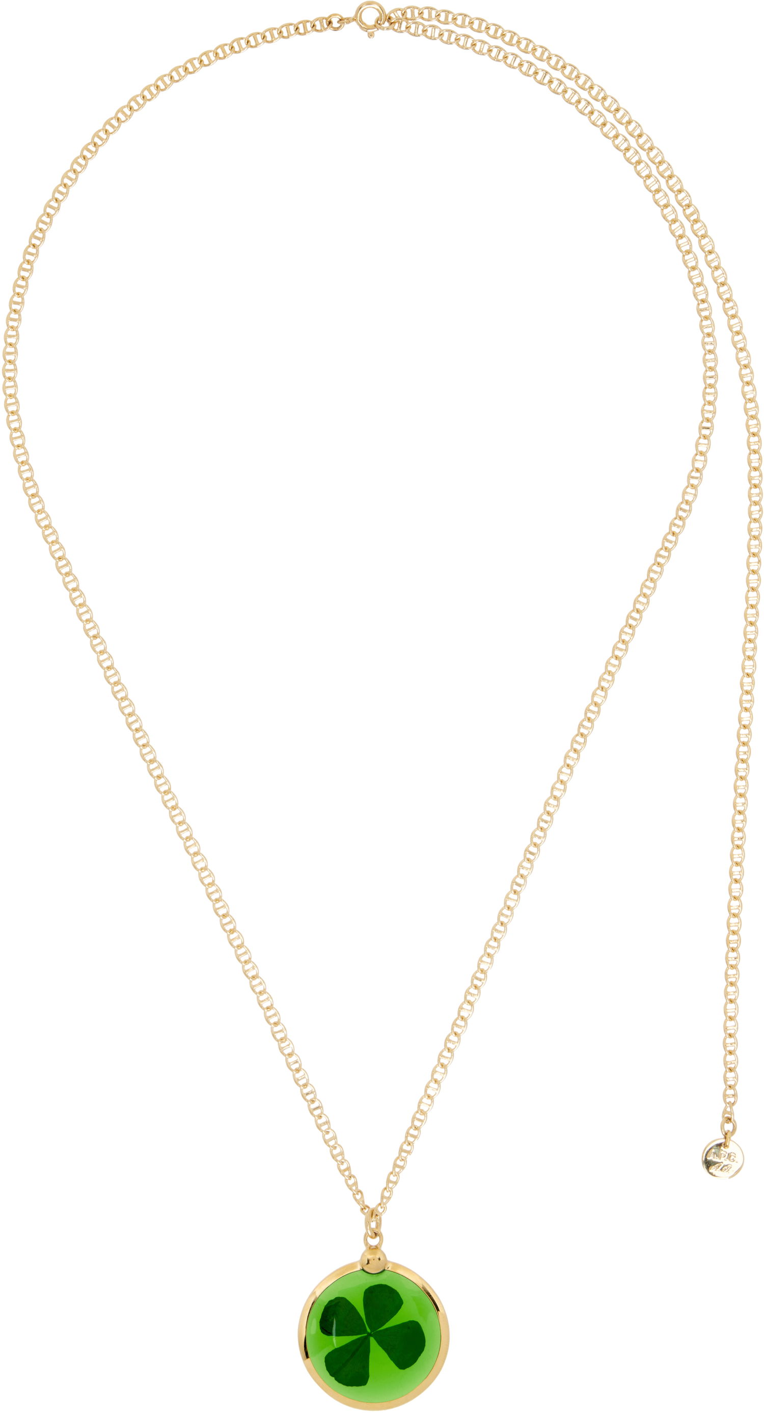 Ogrlica A.P.C. A.P.C. Anastasia Barbieri Fortuna Necklace with Four-Leaf Clover Pendant Kovinski | MEAEH-F70857, 0