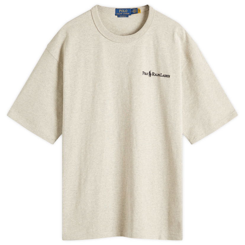Majica Polo by Ralph Lauren Ralph Lauren Chest Logo Relaxed Fit T-Shirt Bež | 710964714003