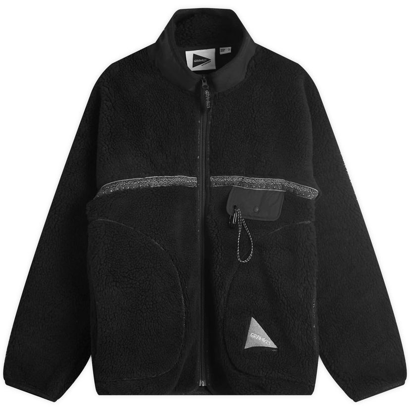 Jakna GRAMICCI And Wander x Tape Fleece Jacket Črna | GUJ4-F3005-M-BLK