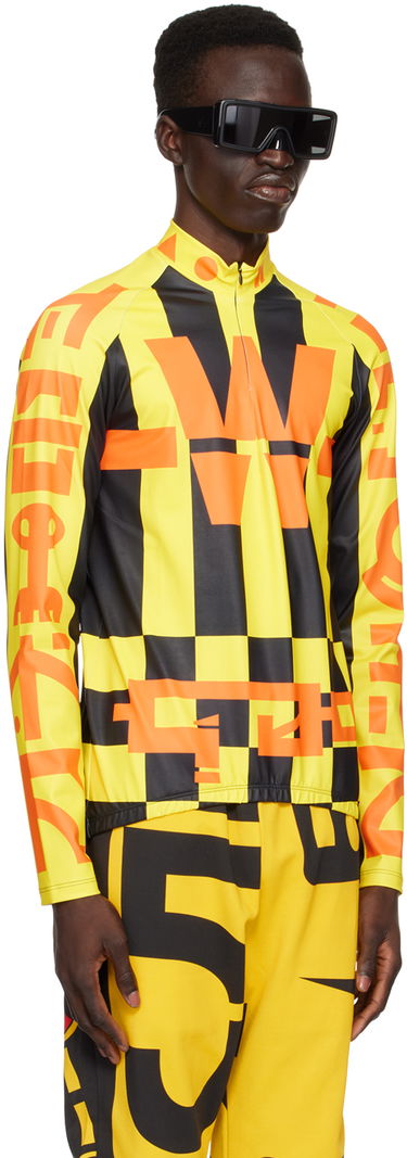 Dres Walter Van Beirendonck Walter Van Beirendonck Cosmic Dancer Bike Long Sleeve T-Shirt Rumena | 7001, 1