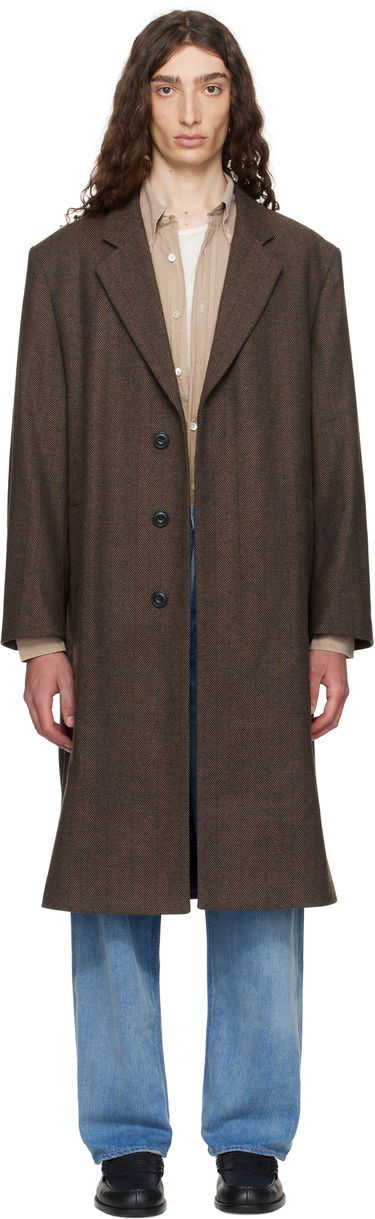 Plašči BOSS Hugo Regular Fit Concealed Closure Coat Rjava | 50542695, 0