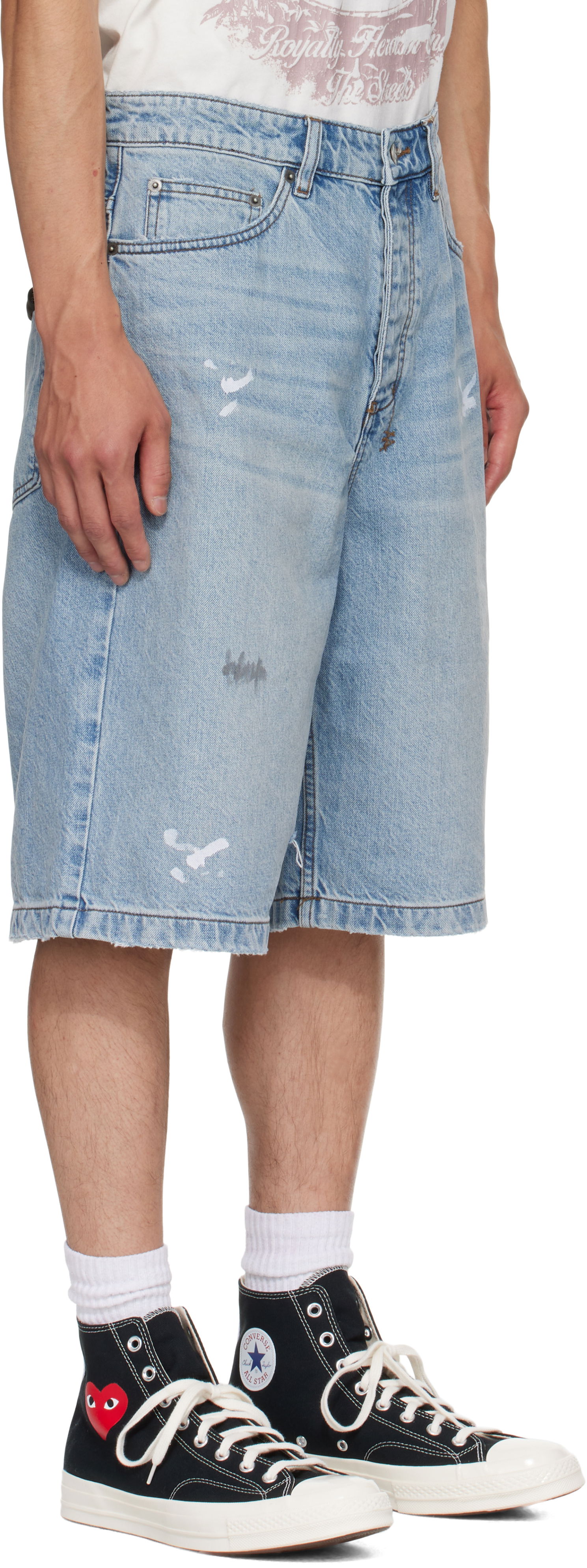 Kratke hlače Ksubi Ksubi Maxx Painter Shorts Modra | MPF25WA002, 1
