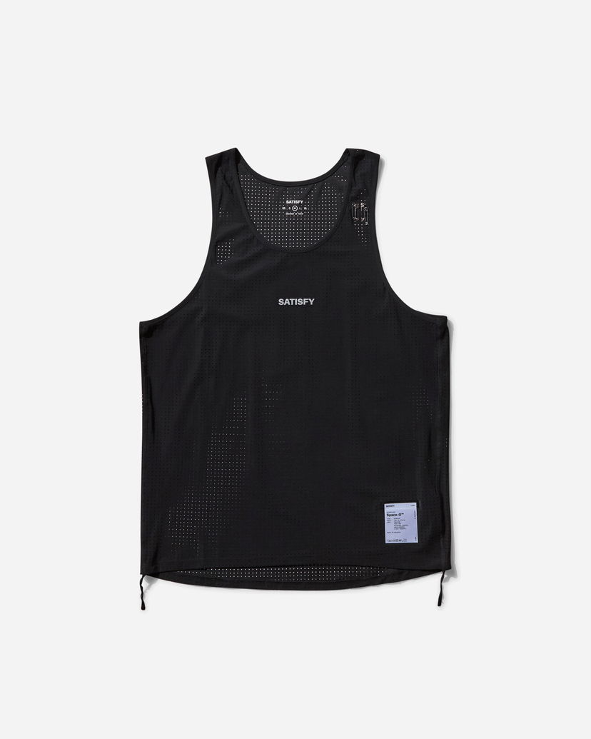 Majica brez rokavov Satisfy Space-O Singlet Črna | 11004 BK-SAB