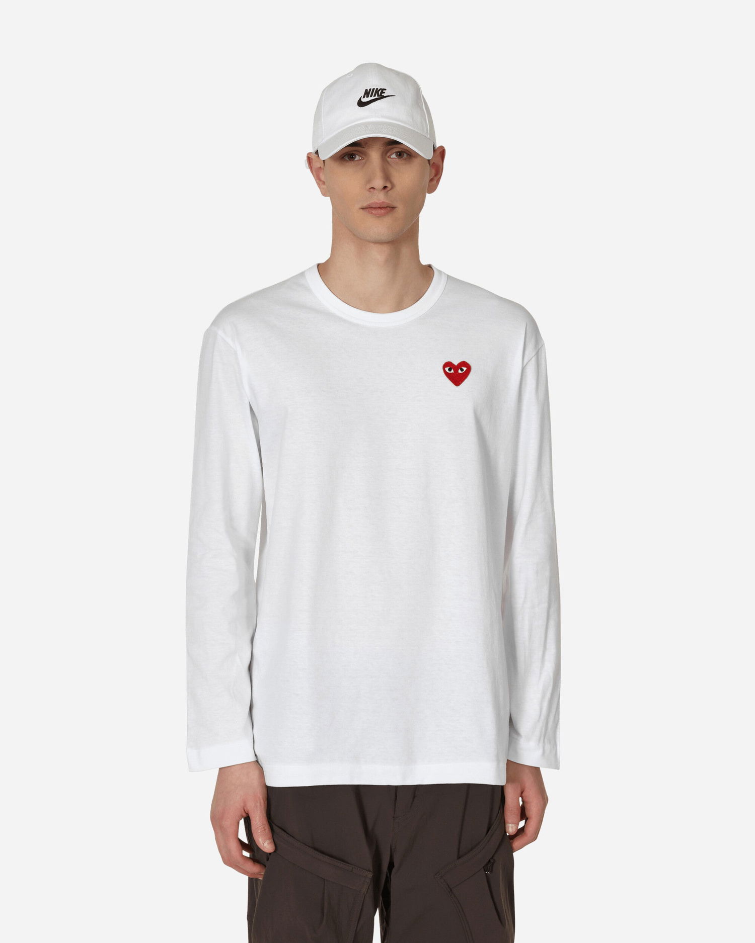 Majica Comme des Garçons PLAY Basic Logo Tee Bela | P1T118 2, 1