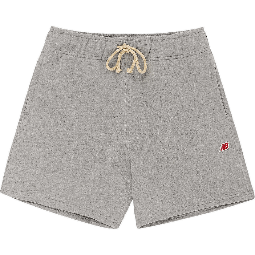 Kratke hlače New Balance MADE In USA Core Shorts Siva | MS21548AG