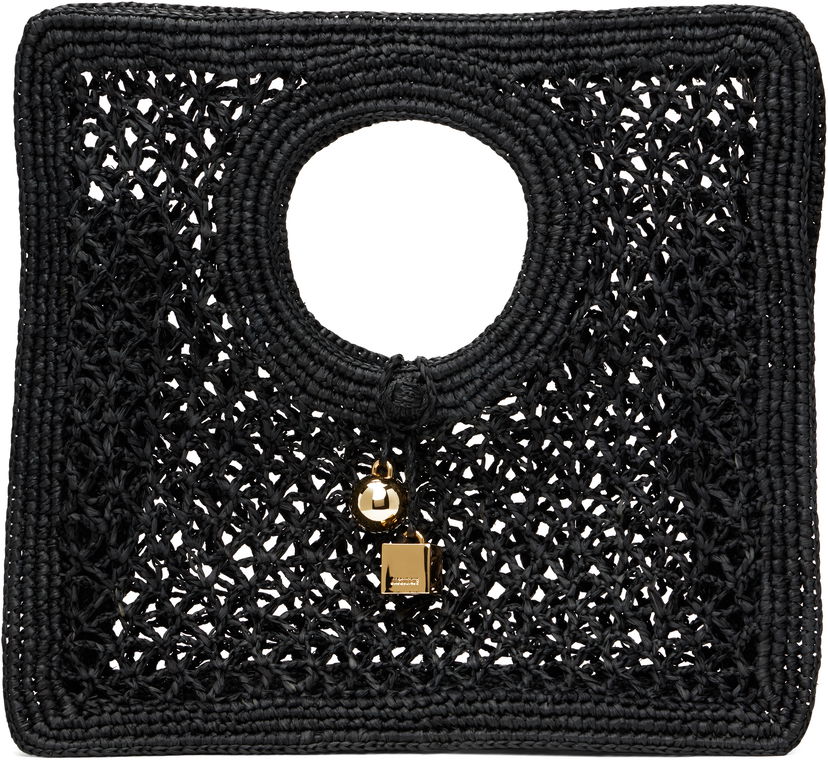 Torbica Jacquemus Jacquemus La Croisière 'The Spiaggia' Small Square Tote Črna | 24H251BA421-3219