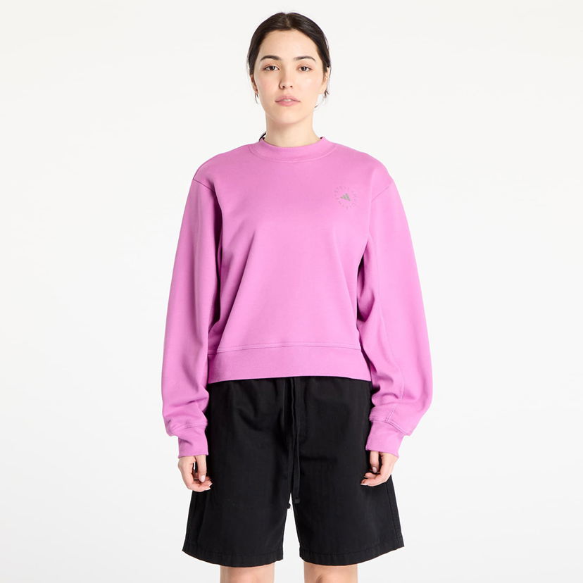 Pulover adidas Performance adidas by Stella McCartney Regular Sweatshirt Roza | JJ0151