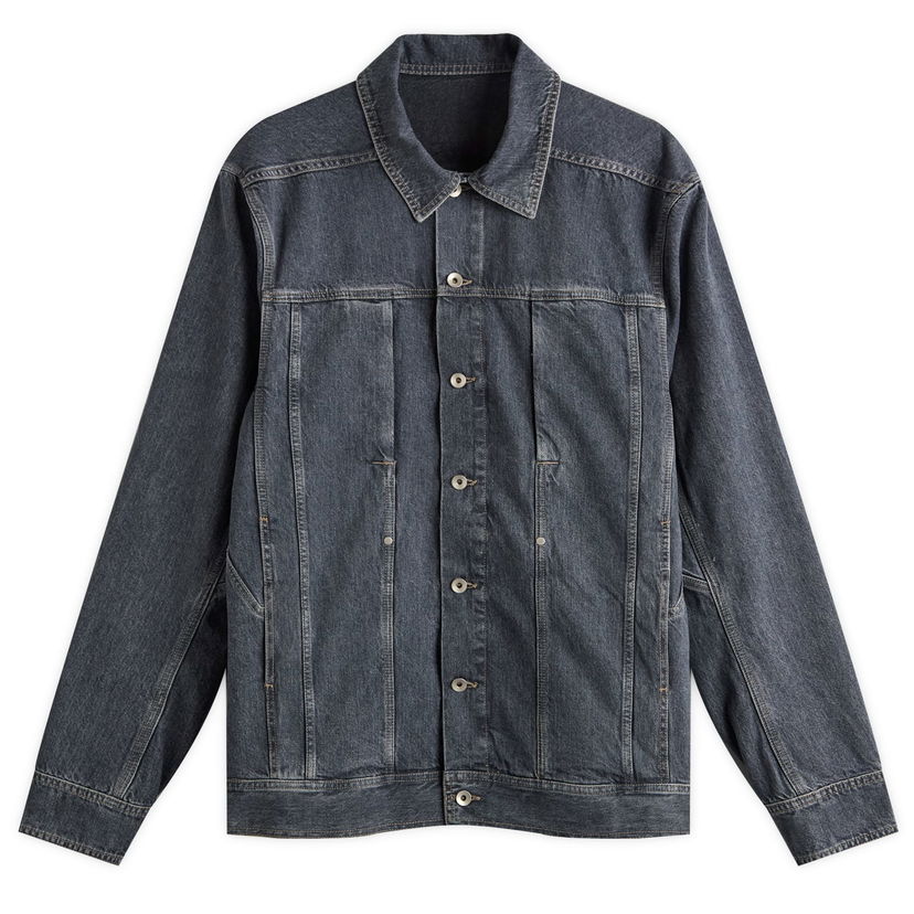 Jakna Rick Owens DRKSHDW Denim Overshirt, Size Large Modra | DU02E7752-DGY-58