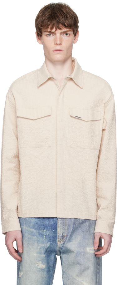 Srajce Represent Clo Represent Textured Long Sleeve Shirt Bež | MLM100312, 0