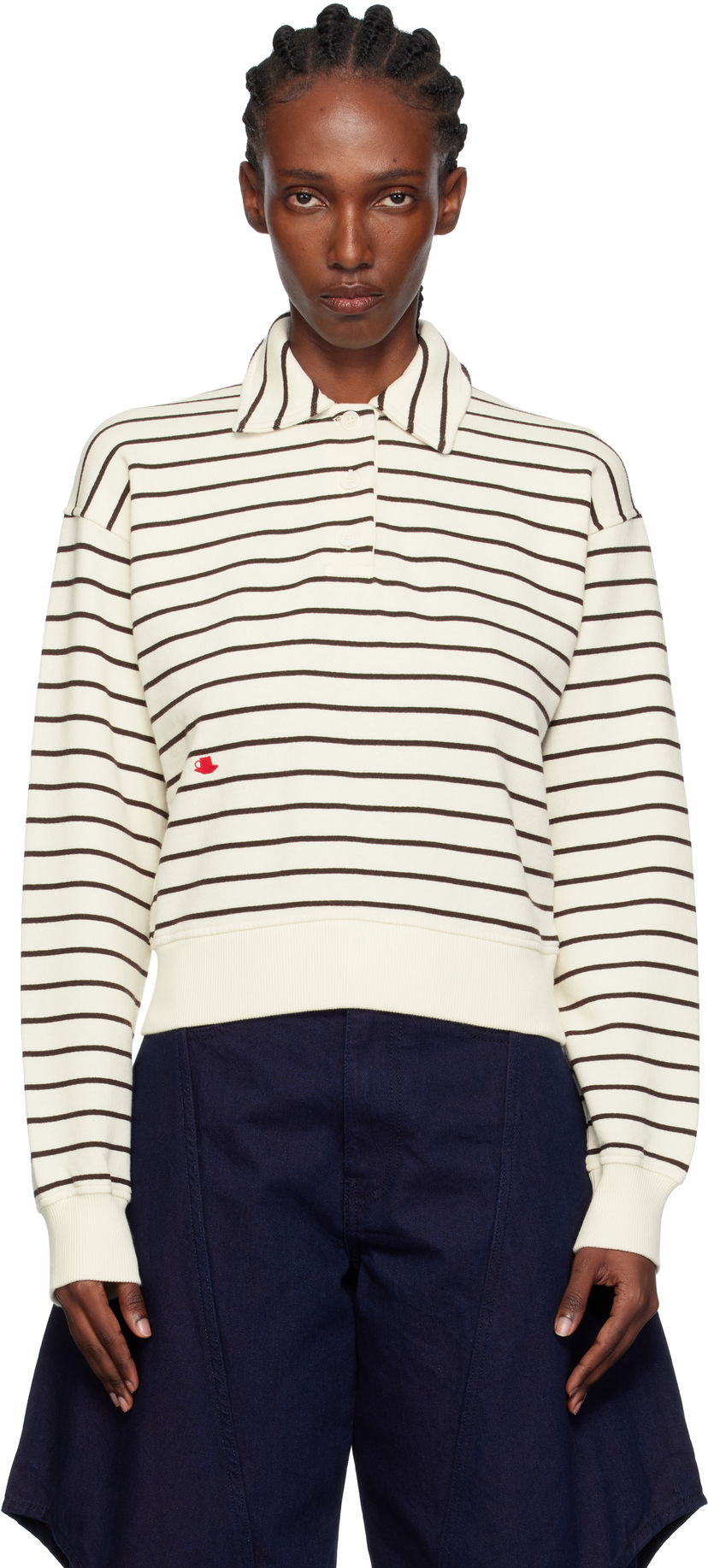 Polo majica JW Anderson JW Anderson Striped Polo Večbarvna | JW0243-PG1857