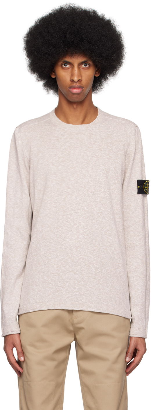 Pleteni pulover Stone Island Patch Sweater Siva | 1015502B0, 0