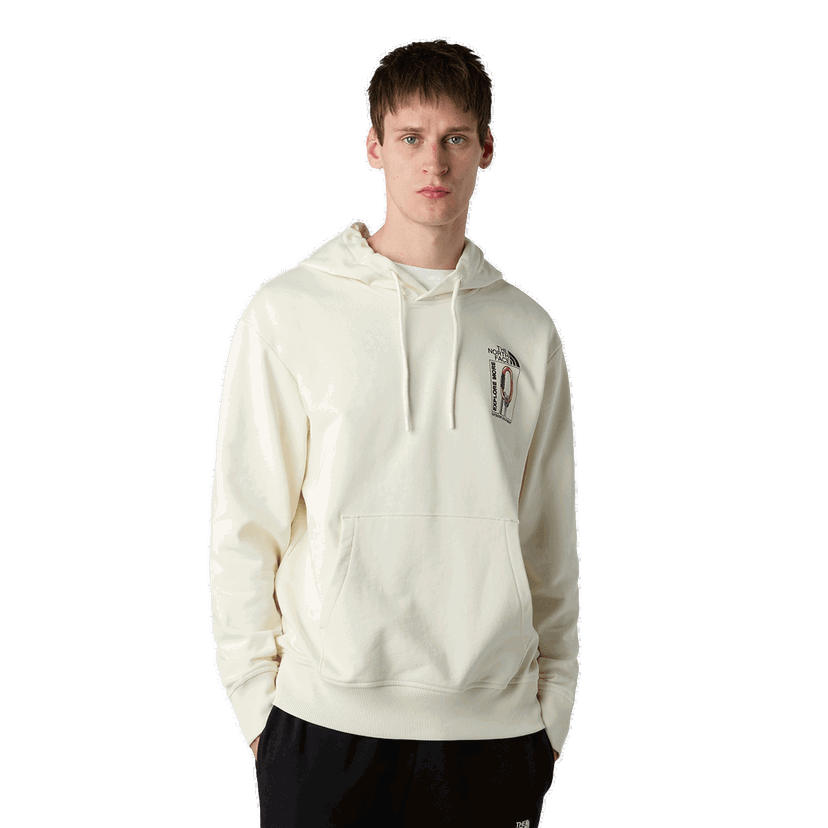 Pulover The North Face Explore Gear Relaxed Hoodie Bela | NF0A8F2KQLI1