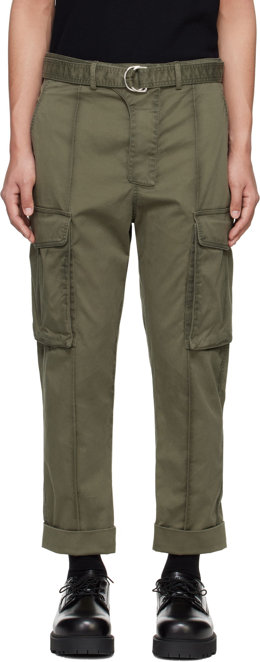 Cargo hlače Balmain Balmain Tailored Slouch Cargo Pants Zelena | EH1PQ340CF87