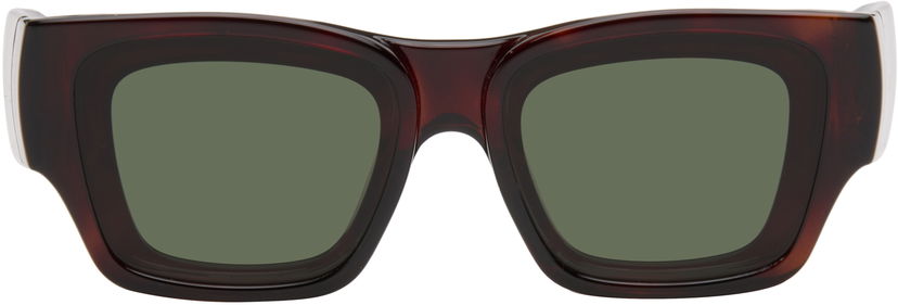 Sončna očala Loewe Paula's Ibiza Goggle Rectangle Sunglasses Rjava | LW40172UW5652N 192337236150