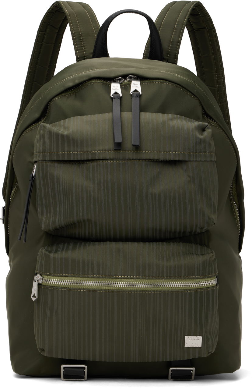 Nahrbtnik Paul Smith Paul Smith Laser Stripe Recycled Nylon Backpack Zelena | M1A-8026-PLASER-36