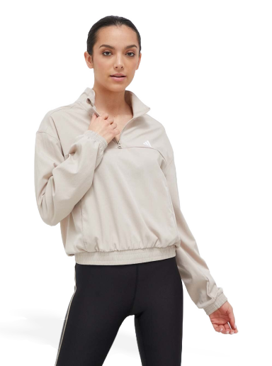 Pulover adidas Performance Training Essentials Sweatshirt Bež | HZ5637