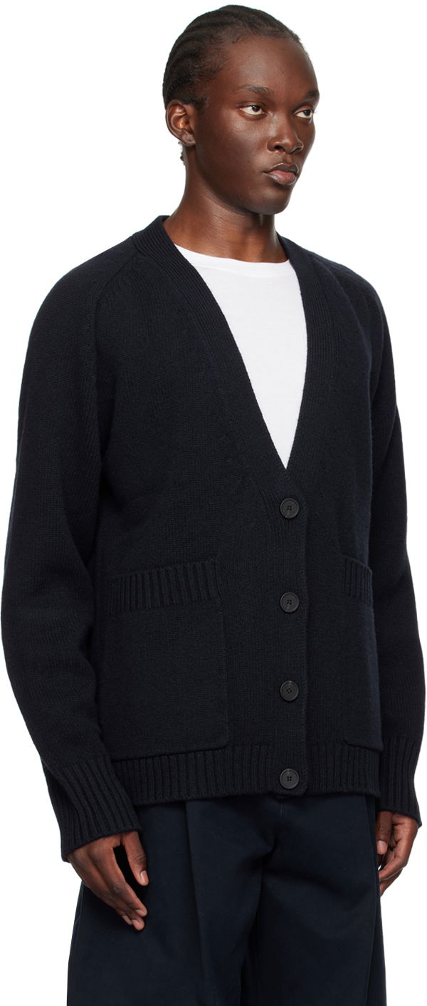 Pleteni pulover Studio Nicholson Studio Nicholson Sen Cardigan Mornarica | SEN SNM-049, 1