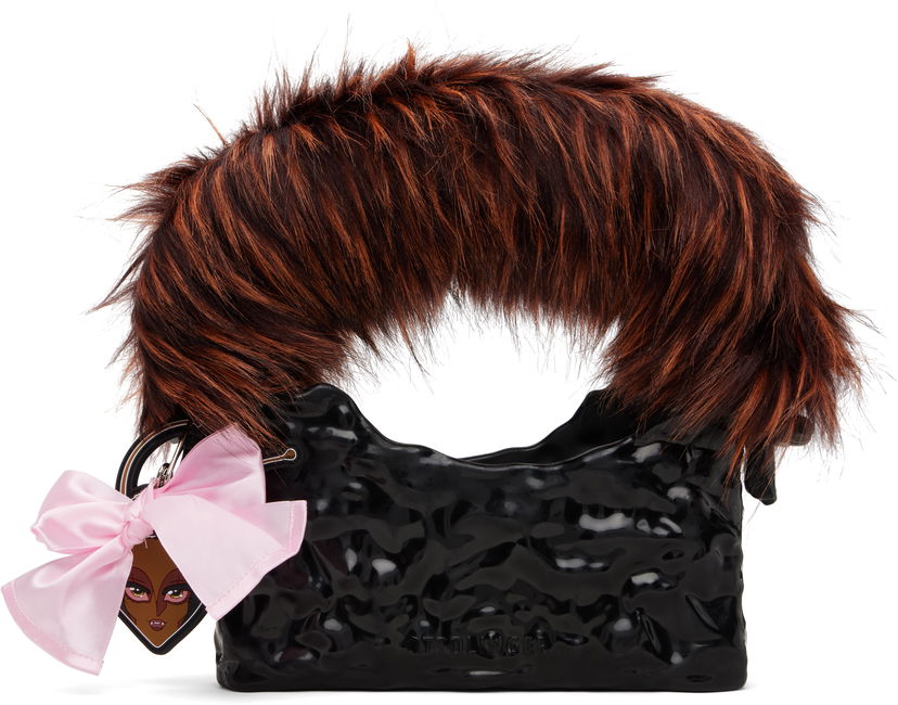 Torbica Ottolinger Ottolinger Furry Baguette Ceramic Bag Črna | 126-901326-01