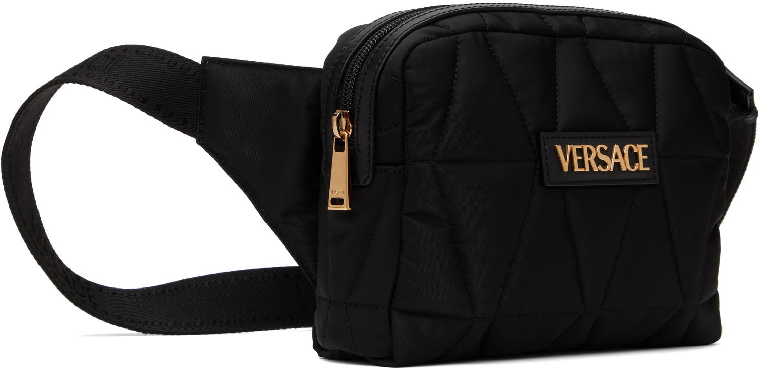 Torbice za okoli pasu Versace Versace Myth Quilted Belt Bag Črna | 1018353_1A13686, 1
