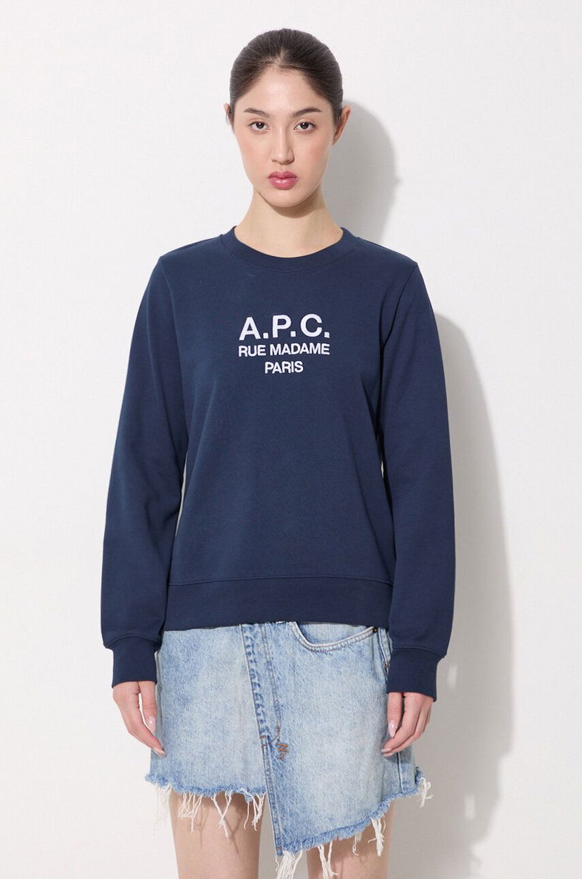 Pulover A.P.C. Sweat Tina Sweatshirt Modra | COEBH.F27561