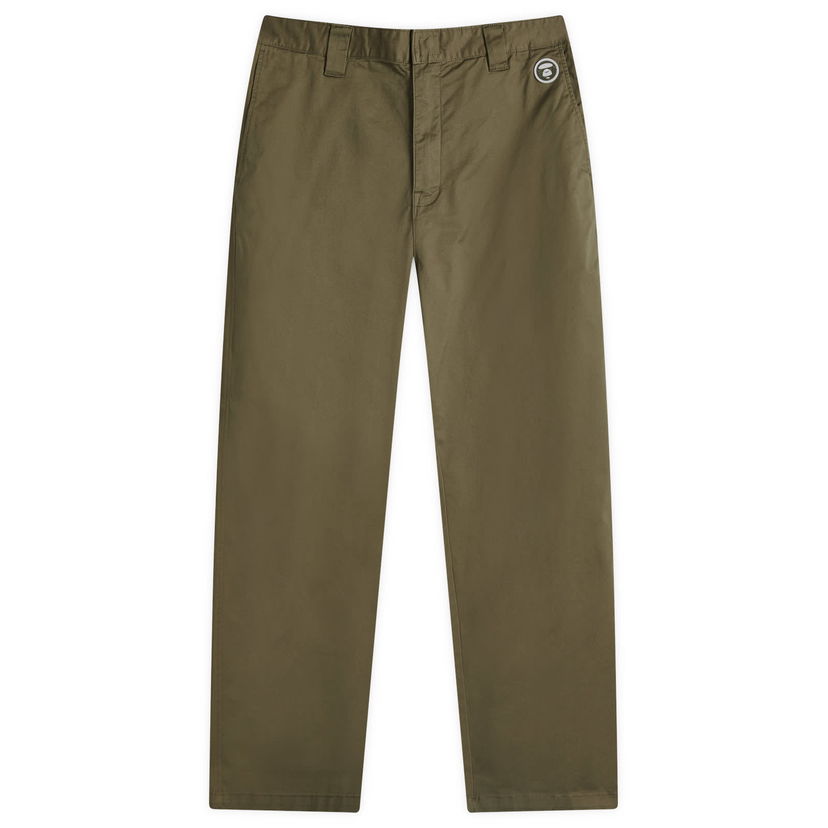 Cargo hlače AAPE by A Bathing Ape AAPE Now Chino Trousers Zelena | AAPPTMB619XXNKHD