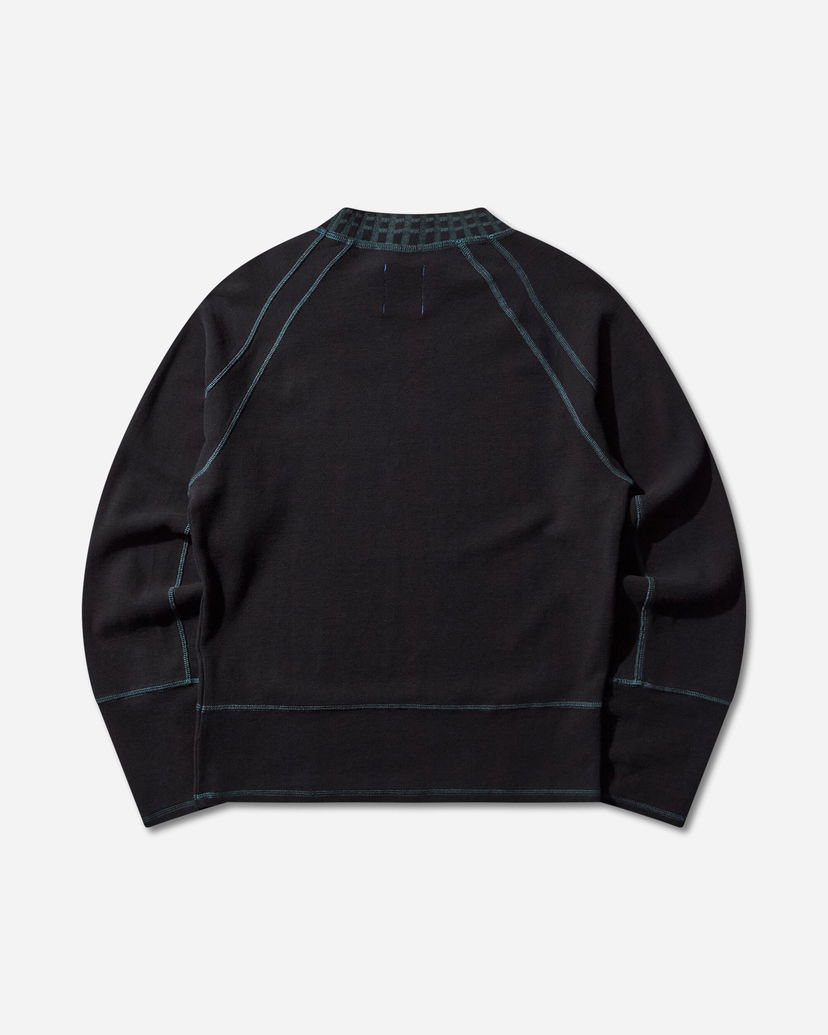 Majica Asics Novalis Tamarica Raglan Longsleeve with Patterned Crewneck and Contrast Stitching Črna | 2203A328-001