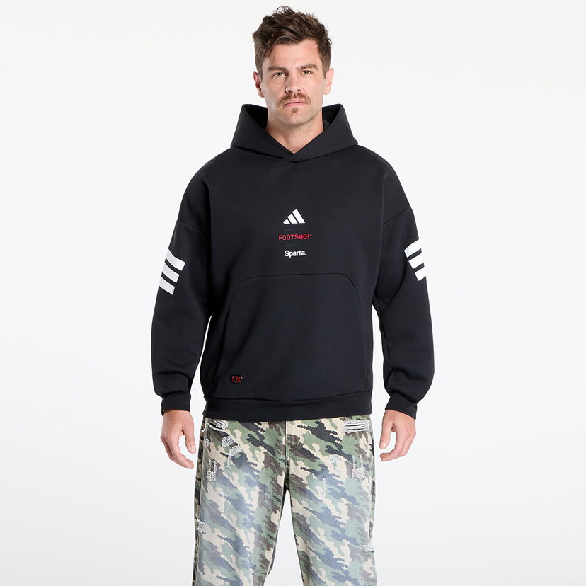 Pulover adidas Performance Footshop x Sparta Hoodie Črna | FTSHP_490