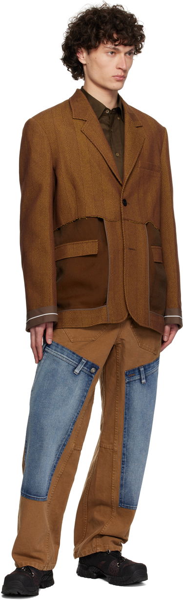 Jakna Andersson Bell Andersson Bell Inside Out Herringbone Blazer Rjava | awa699u, 3