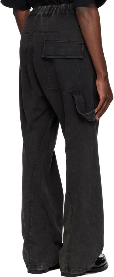 Cargo hlače We11done We11done Twisted Work Trousers Črna | WD-TA0-25-723-U-BK, 2