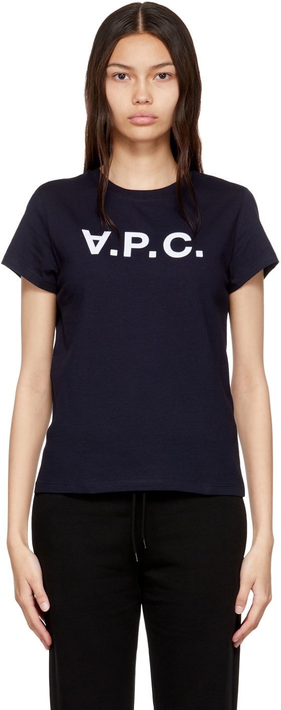 Majica A.P.C. Navy Organic Cotton Črna | COBQX-F26944, 0