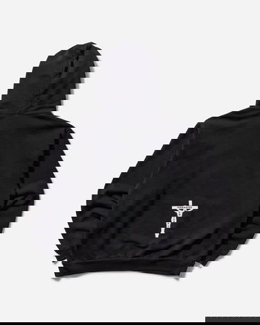 Pulover PARADIS3 Smiley Jesus Hoodie Črna | PASMILEYHOOD 1, 2