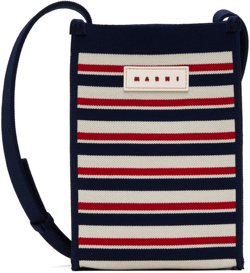 Torba za čez ramo Marni Mini Shoulder Bag Črna | SBMP0152A1 P6485