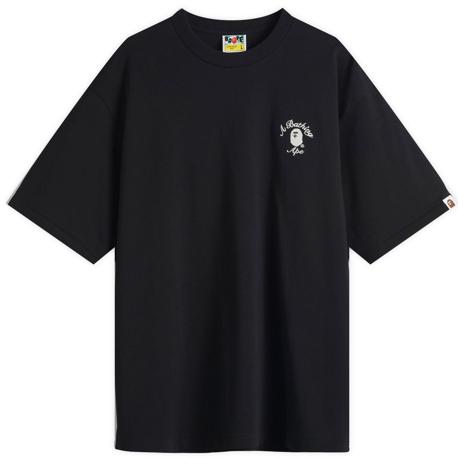 Majica BAPE One Point College Relaxed Fit T-Shirt, Size Large Črna | 001TEL301304M-BLK, 0