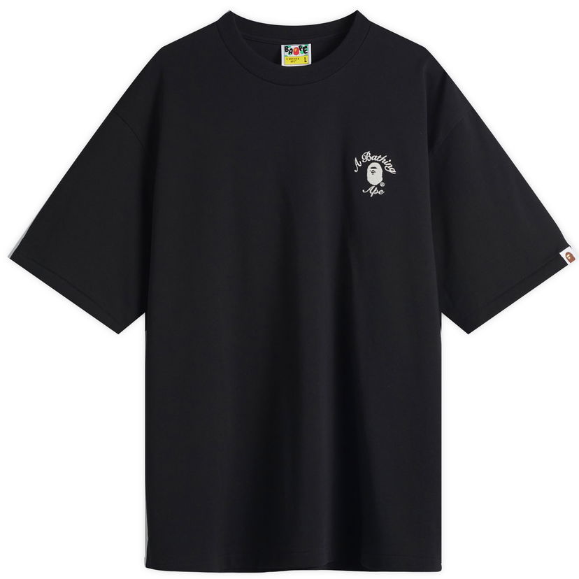 Majica BAPE One Point College Relaxed Fit T-Shirt, Size Large Črna | 001TEL301304M-BLK