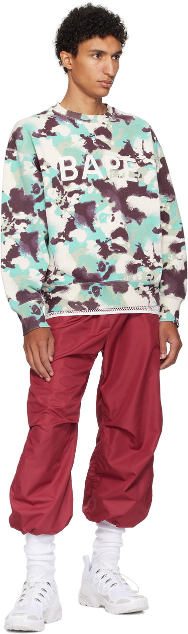 Pulover BAPE A Bathing Ape Map Camo Crewneck Sweatshirt Večbarvna | 001SWL301001M, 3