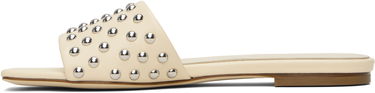 Modni dodatki Aeyde Aeyde Anna Studded Leather Sandals Bež | A11-FS-BRNS08FL185-SS25-100-007, 2