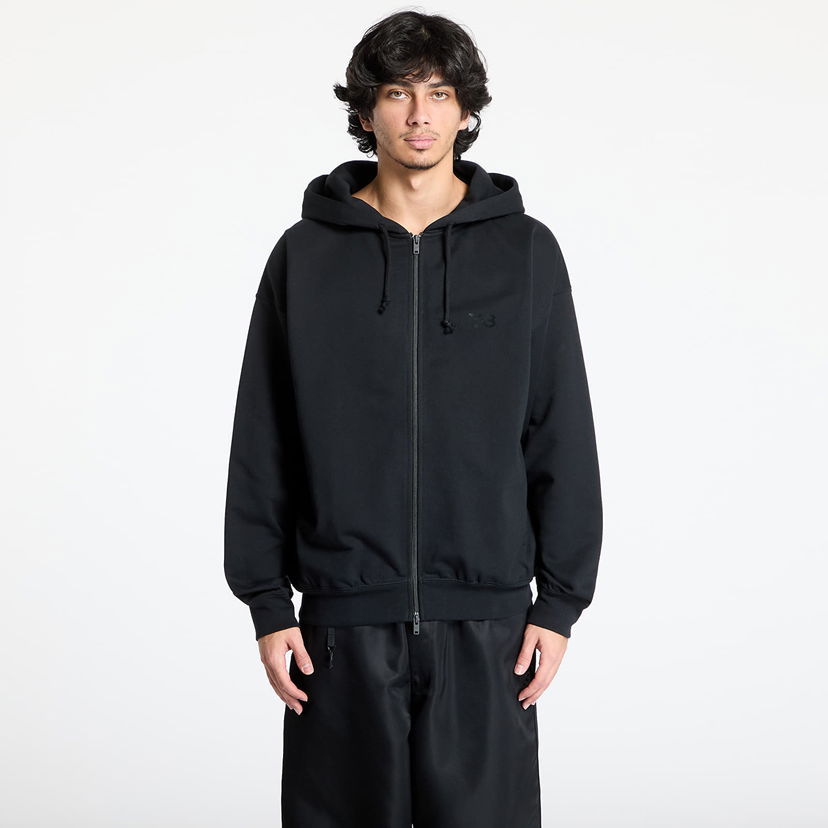 Pulover Y-3 Y-3 French Terry Zip Hoodie Črna | JN4930