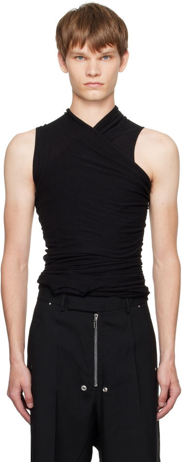 Majica brez rokavov Rick Owens Rick Owens Concordians Hollywood Banana Tank Top Črna | RU02E1159 JR, 0
