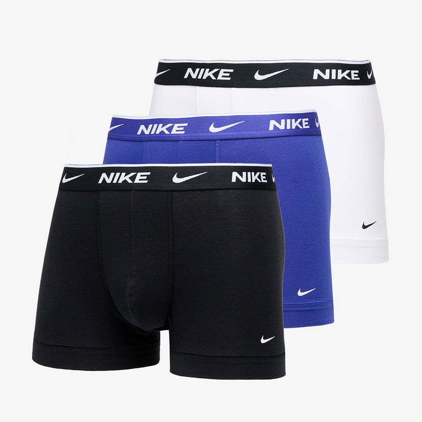 Boksarice Nike Dri-FIT Everyday Cotton Stretch Trunk (3-Pack) Večbarvna | 0000KE1008-TQJ