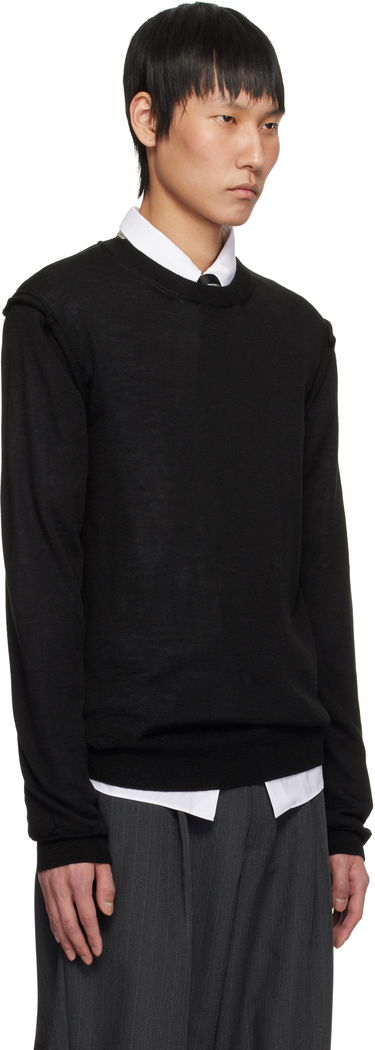 Pleteni pulover Comme des Garçons Crewneck Sweater Črna | DO-N007-051, 1