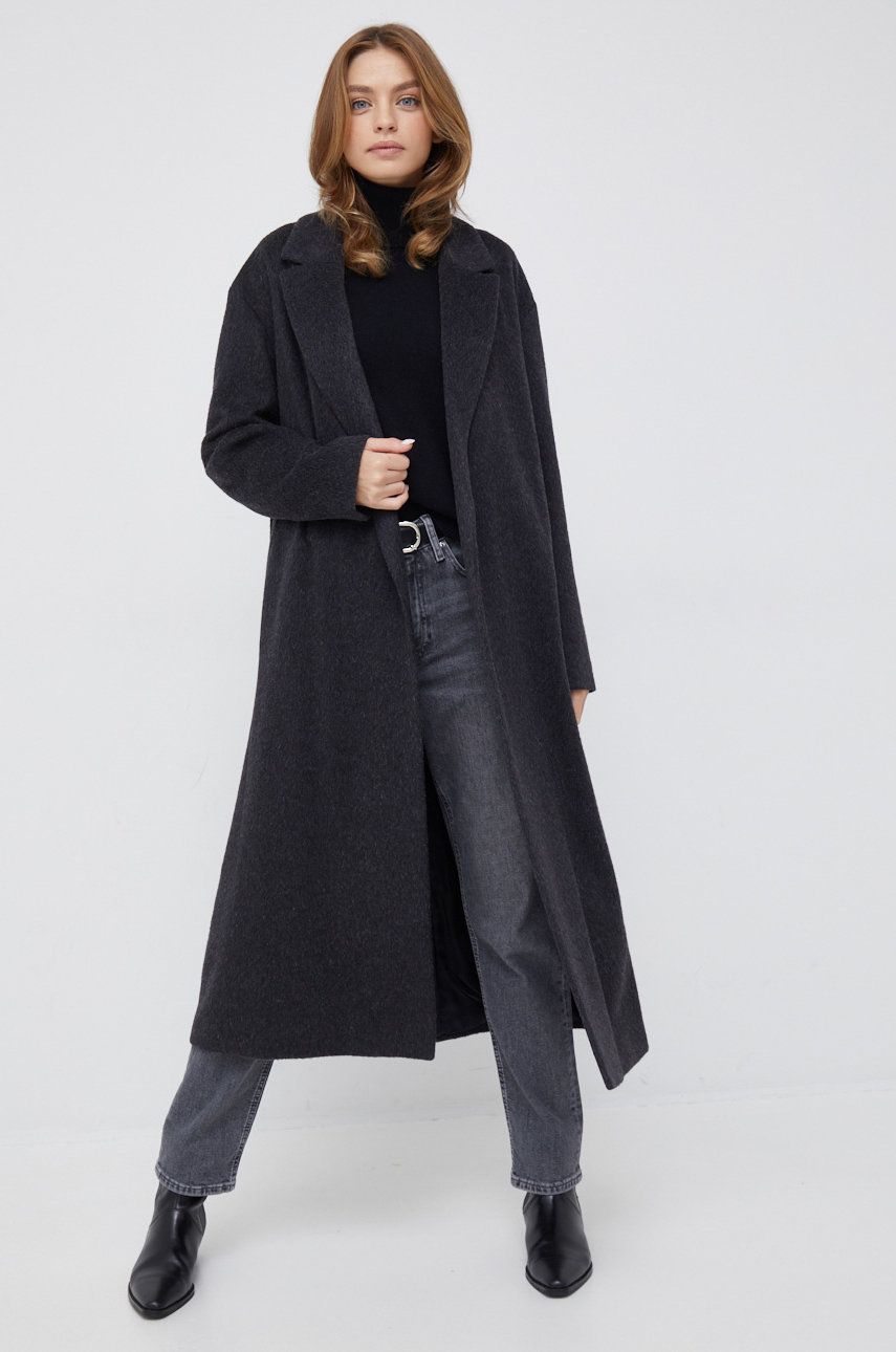 Plašči CALVIN KLEIN Coat Črna | K20K204951.9BYY, 0