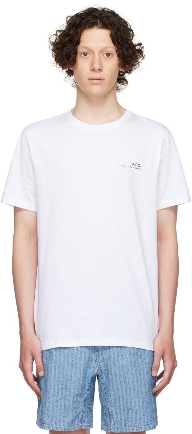Majica A.P.C. White Cotton Bela | COEOP-H26904, 0