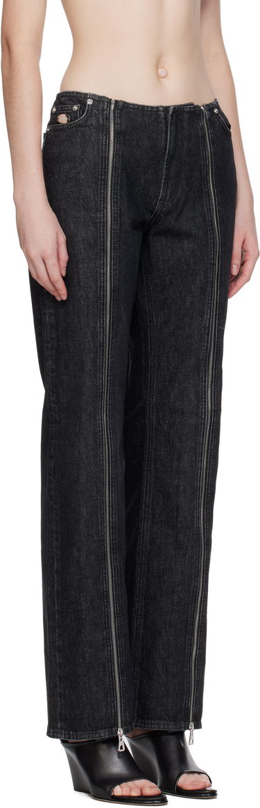Kavbojke Jean Paul Gaultier Jean Paul Gaultier Zipped Jeans Črna | 25/04-W-TR041-D016-06, 1