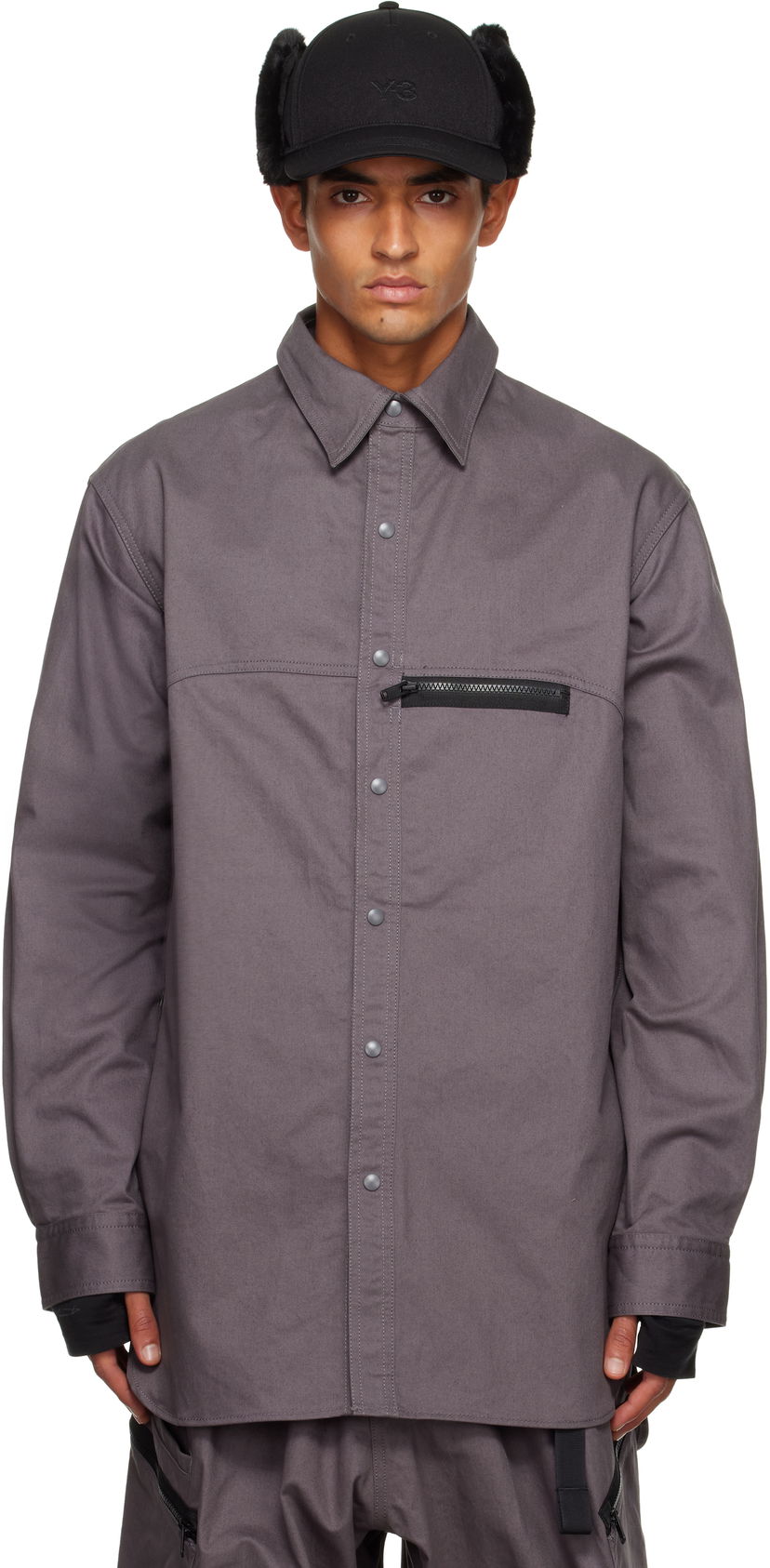 Srajce Y-3 Y-3 Twill Shirt Siva | KB2079