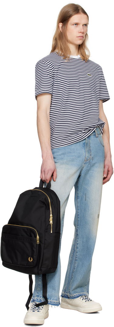 Nahrbtnik Fred Perry Fred Perry Textured Nylon Backpack Črna | L9258, 3