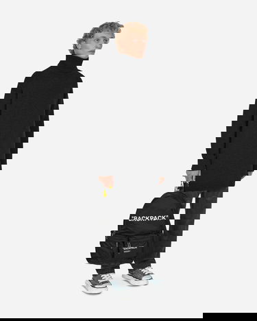 Pleteni pulover Off-White Micro Bouclé Knit Turtleneck Black Črna | OMHF039F22KNI001 1010, 4