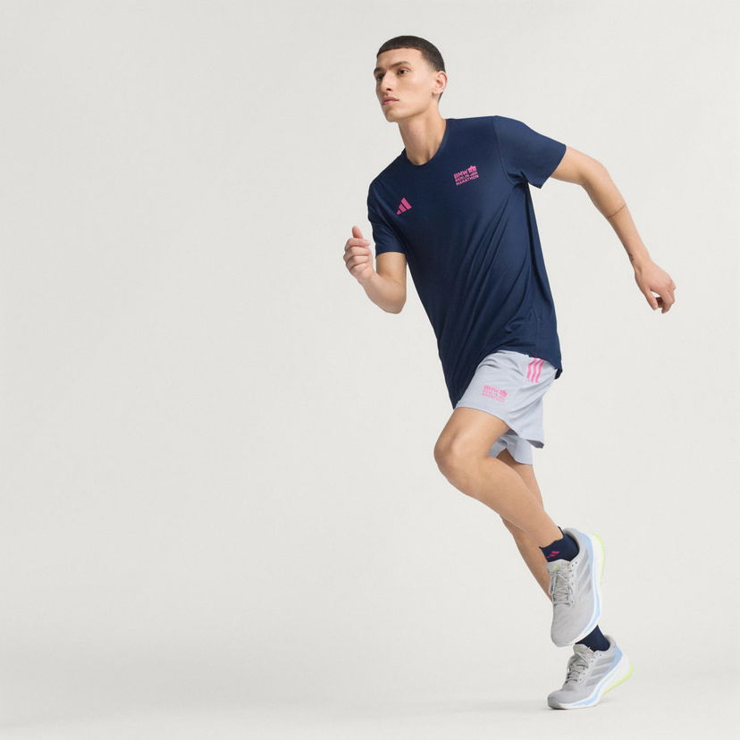 Majica adidas Performance Short Sleeve Running T-Shirt BMW Berlin-Marathon 2025 Mornarica | JZ2342