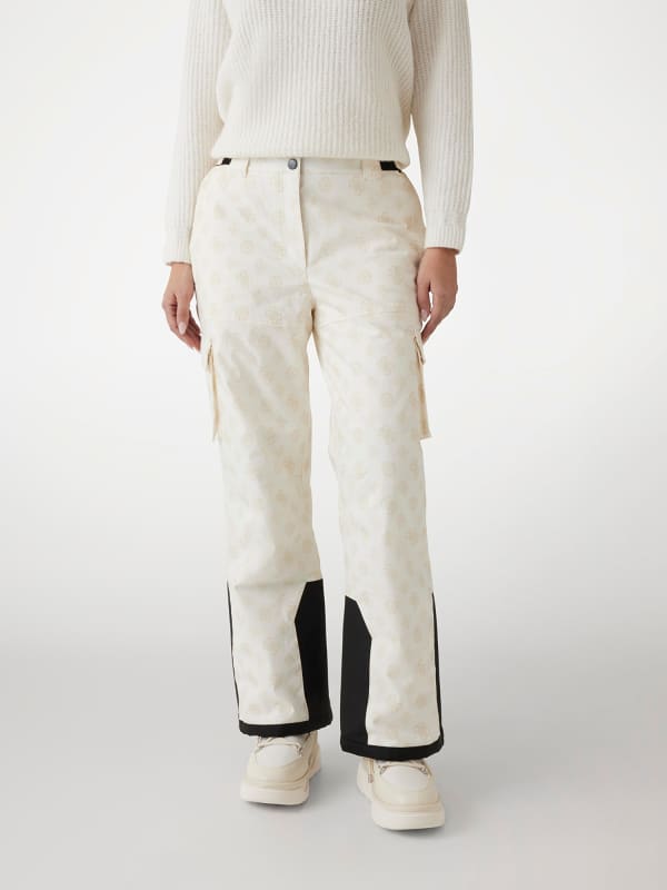 Cargo hlače GUESS Logo Ski Pants Bela | W4PB60WH0K0