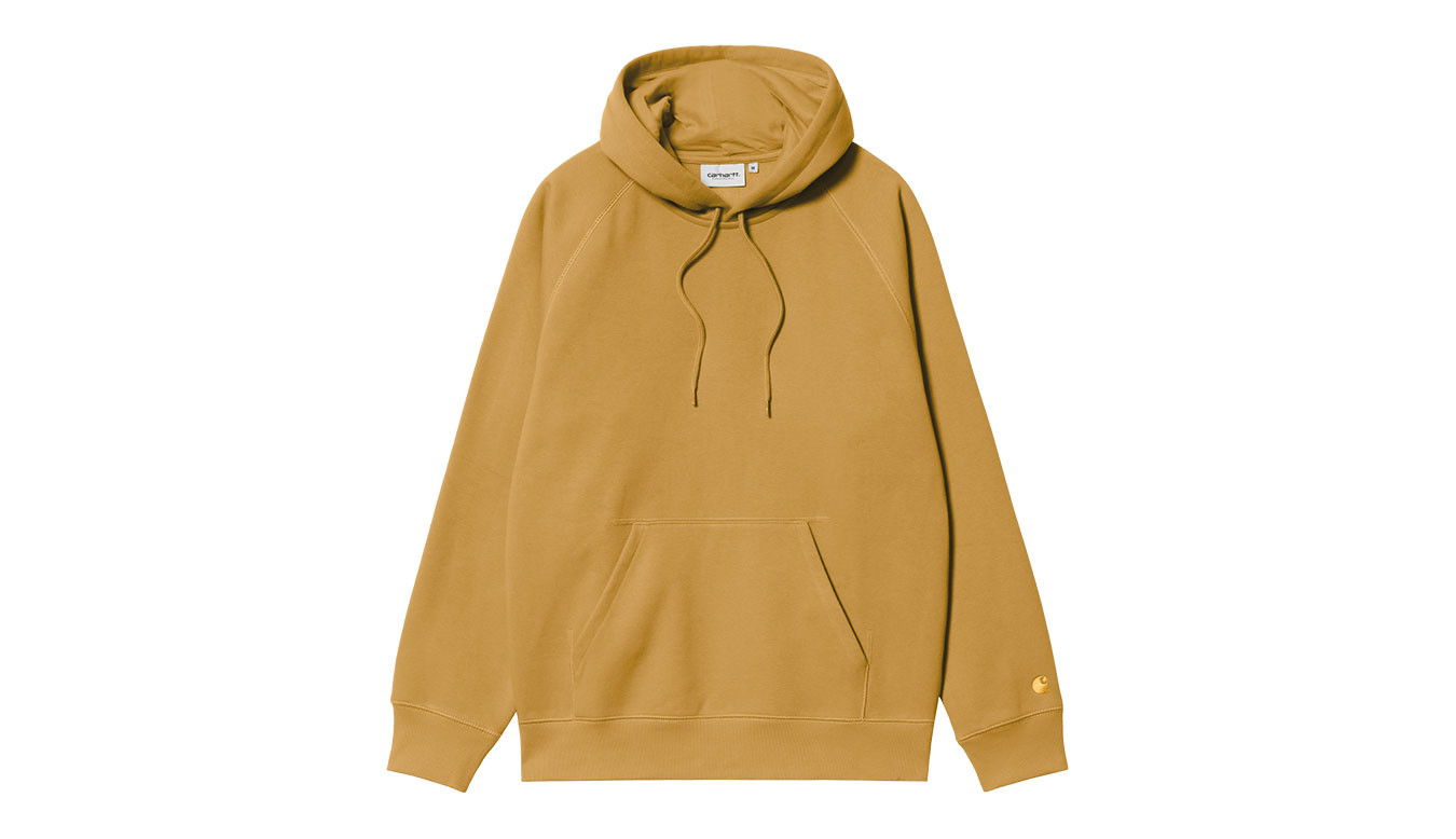 Pulover Carhartt WIP Carhartt Hooded Chase Sweat Sunray Rumena | I033661_22J_XX, 0