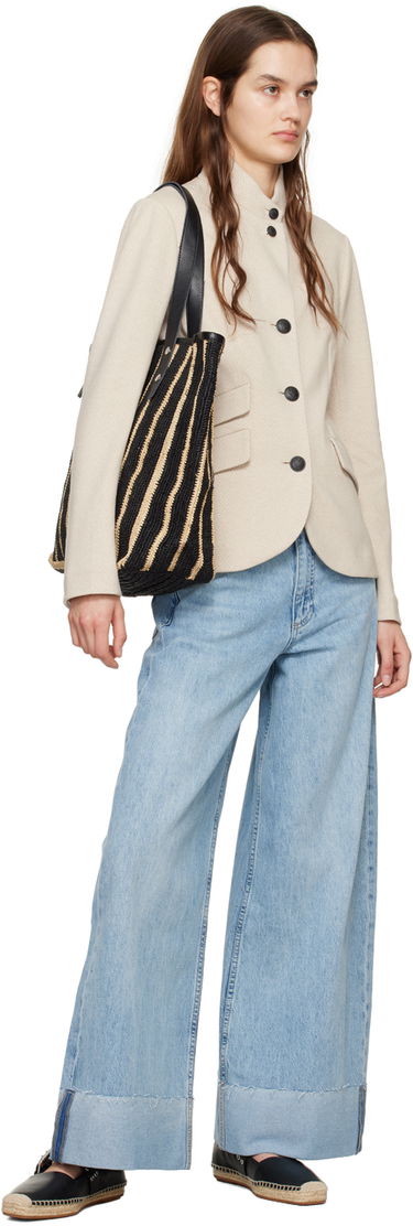 Kavbojke rag & bone Rag & Bone Sofie Wide Leg Jeans Modra | WDD24S2993BOMA, 3
